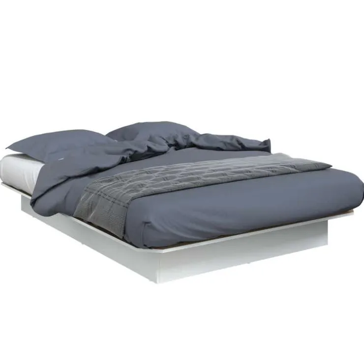 SUA-V Queen Platform Bed (60'') White Clearance