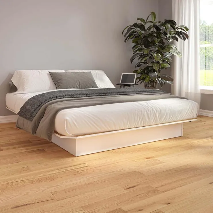 SUA-V Queen Platform Bed (60'') White Clearance