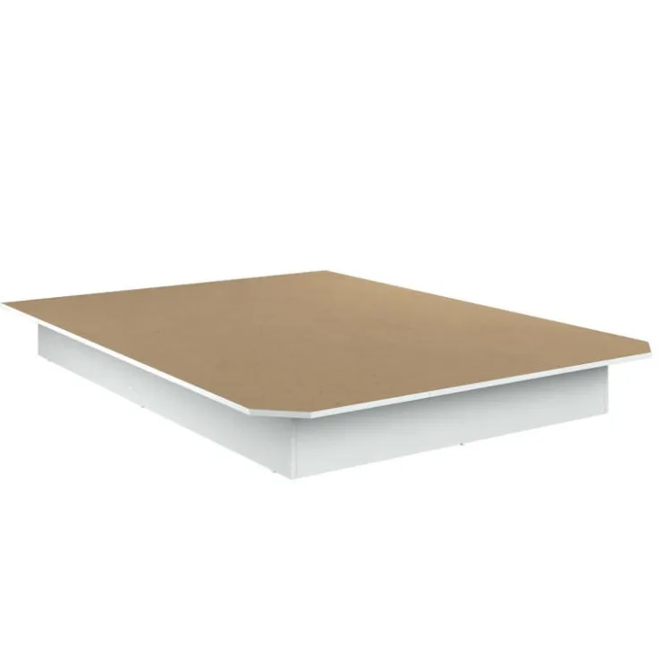 SUA-V Queen Platform Bed (60") White