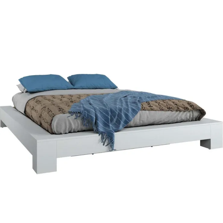 SUA-V Queen Platform Bed (60") White Online