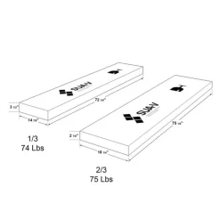 SUA-V Queen Platform Bed (60") Brown Online