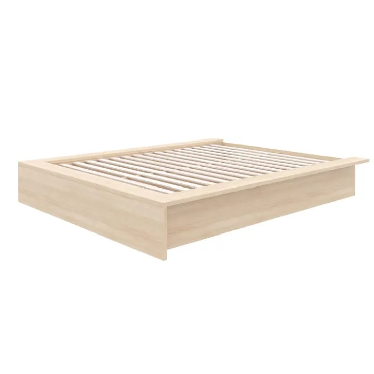Nexera Queen Platform Bed (60") - Natural Blonde Oak Clearance