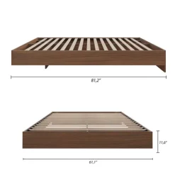 Nexera Queen Platform Bed (60'') - Brown Best
