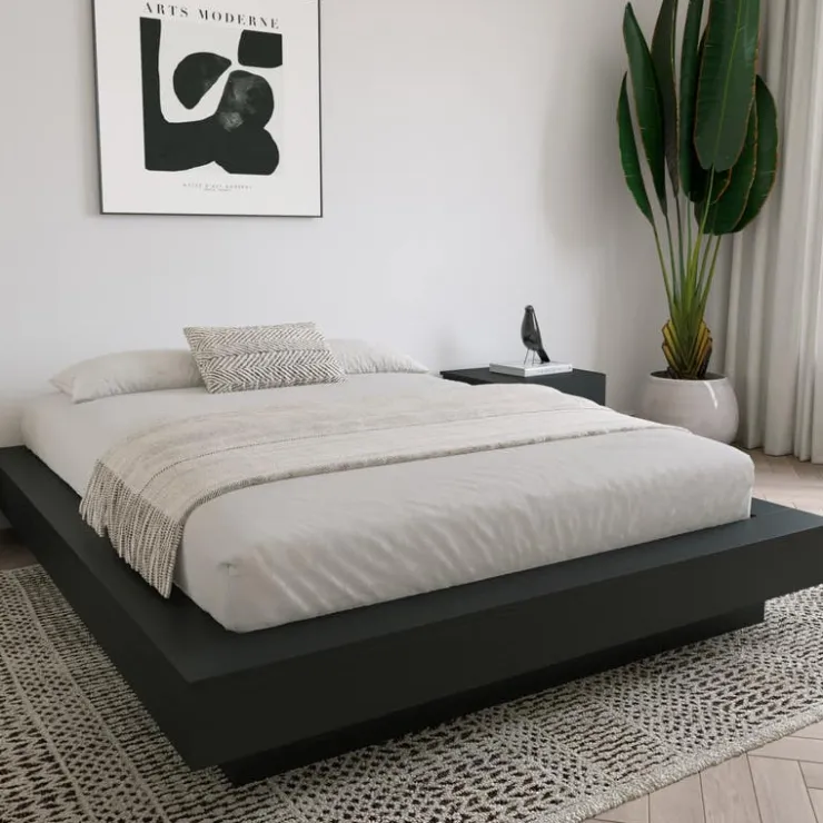 Nexera Queen Platform Bed (60") - Black karisma Hot