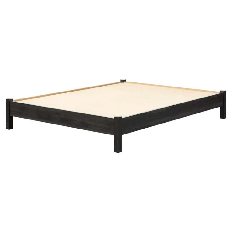 Meubles South Shore Queen Platform Bed (60'') - South Shore GRAY OAK Online
