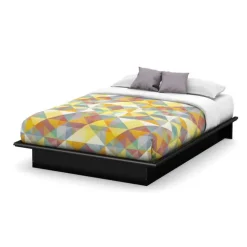 Meubles South Shore Queen Platform Bed (60'') - South Shore PURE BLACK Online