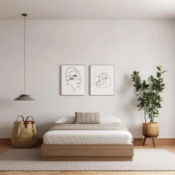 Nexera Queen Platform Bed - Brown Oak Best