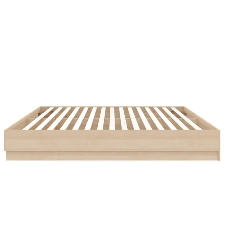 Nexera Queen Platform Bed - Natural Blonde Oak New