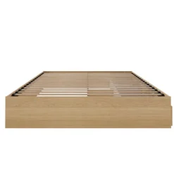Nexera Queen Platform Bed with 3-Drawer Storage (60