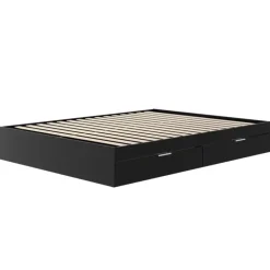 Nexera Queen Platform Bed with 2-Drawer Storage (60