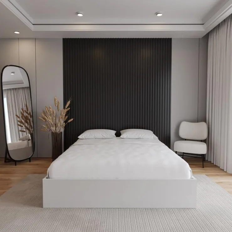 Nexera Queen Platform Bed with 2-Drawer Storage (60") - White Best