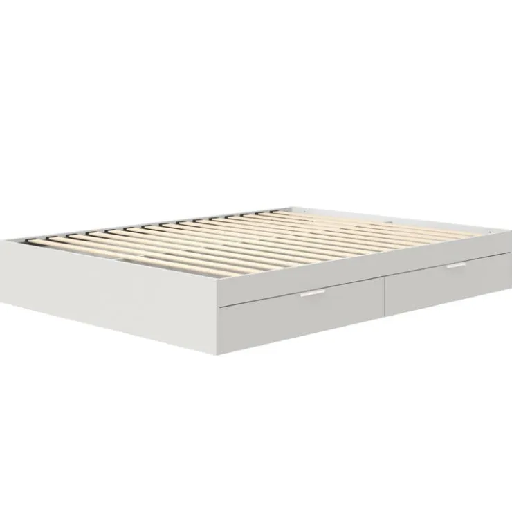 Nexera Queen Platform Bed with 2-Drawer Storage (60") - White Best