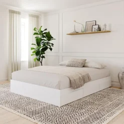 Nexera Queen Platform Bed with 3-Drawer Storage (60