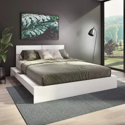 SUA-V Queen Platform Bed with Headboard (60