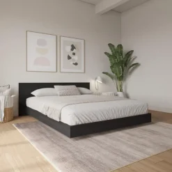 Nexera Queen Platform Bed with Headboard (60