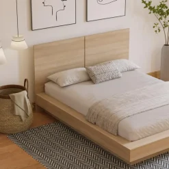 Nexera Queen Platform Bed with Headboard (60