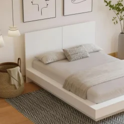 Nexera Queen Platform Bed with Headboard (60