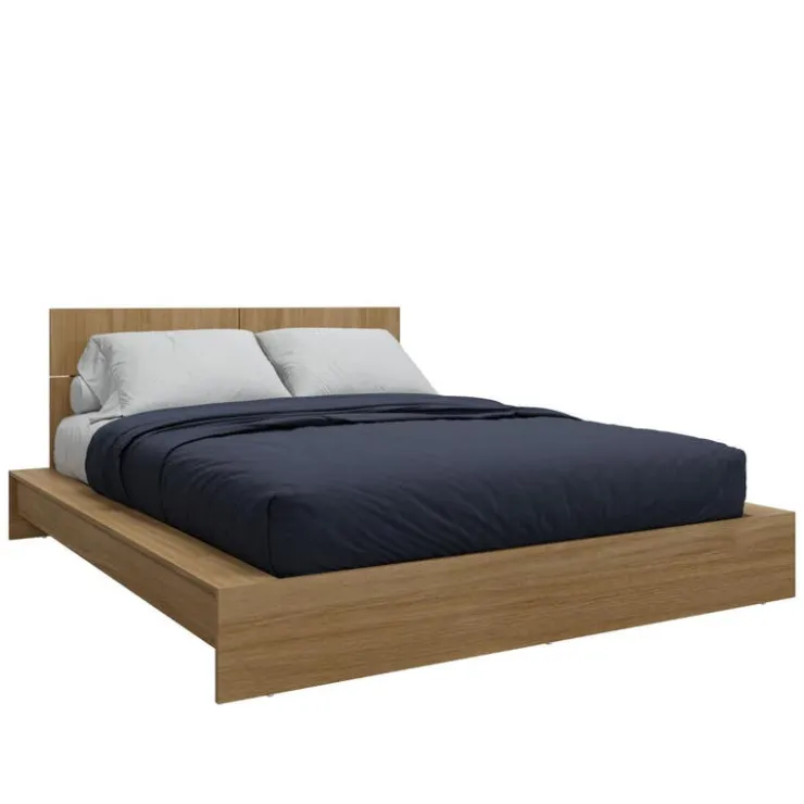 SUA-V Queen Platform Bed with Headboard (60") Fashionista Outlet
