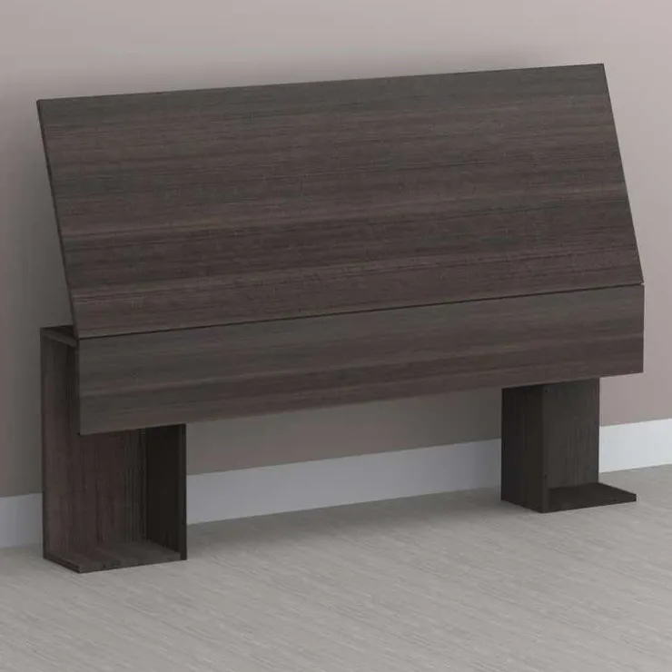 Nexera Queen Size Panel Headboard, Ebony - Dark Grey New
