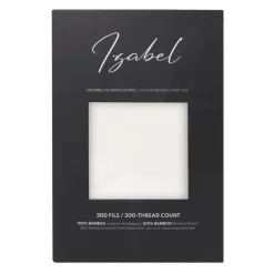 Queen Split-Head Bamboo Rayon Bed Sheet Set - White Outlet