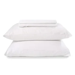 Queen Split-Head Microfibre Bed Sheet Set - White Hot