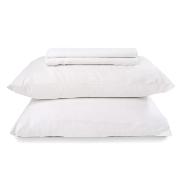 Queen Split-Head Microfibre Bed Sheet Set - White Hot