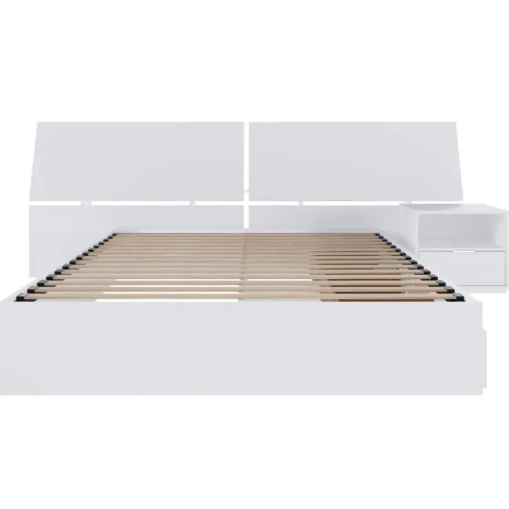 Nexera Queen Storage Bedroom Set (60") - 3 pcs - White