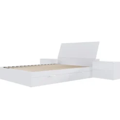 Nexera Queen Storage Bedroom Set (60") - 4 pcs - White Discount