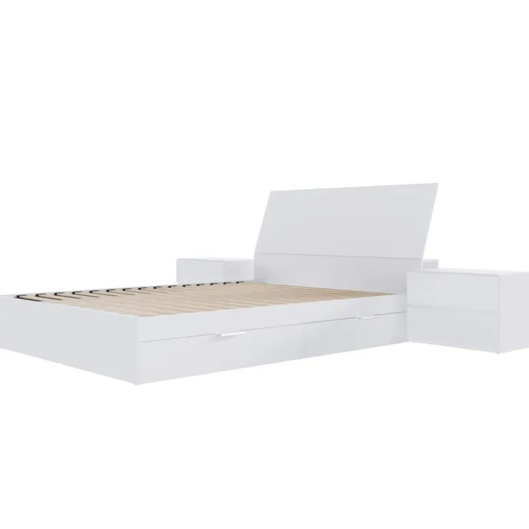 Nexera Queen Storage Bedroom Set (60") - 4 pcs - White Discount