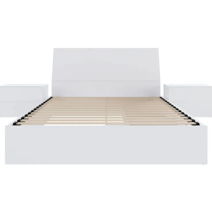 Nexera Queen Storage Bedroom Set (60") - 4 pcs - White Discount