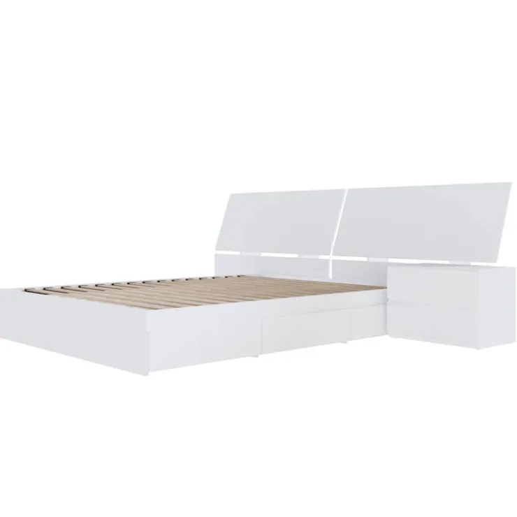 Nexera Queen Storage Bedroom Set (60") - 3 pcs - White New