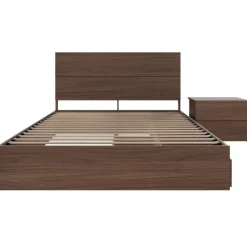 Nexera Queen Storage Bedroom Set (60") - 3 pcs - Walnut Hot
