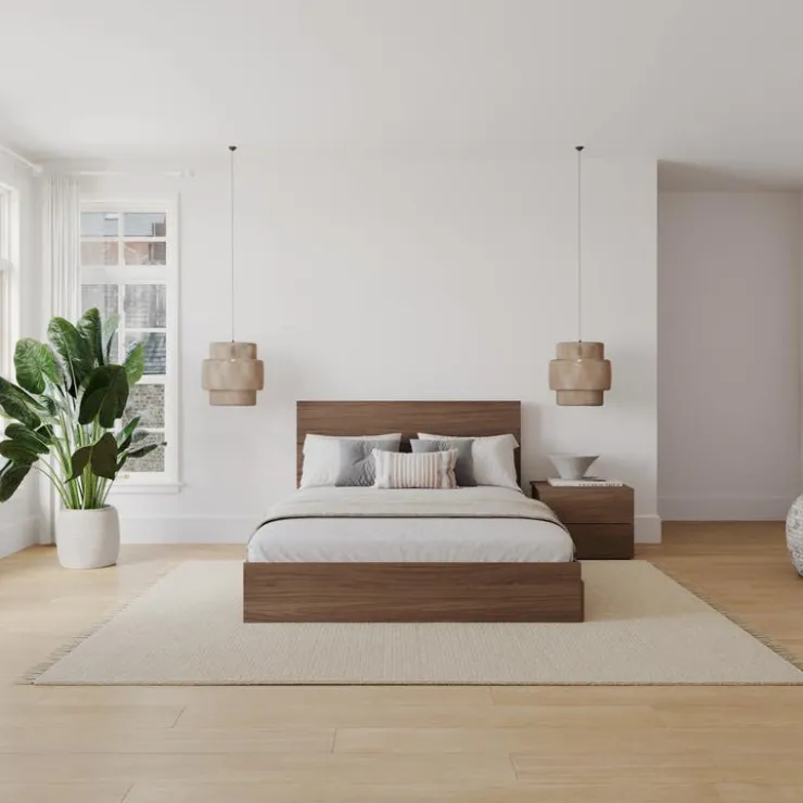 Nexera Queen Storage Bedroom Set (60") - 3 pcs - Walnut Hot