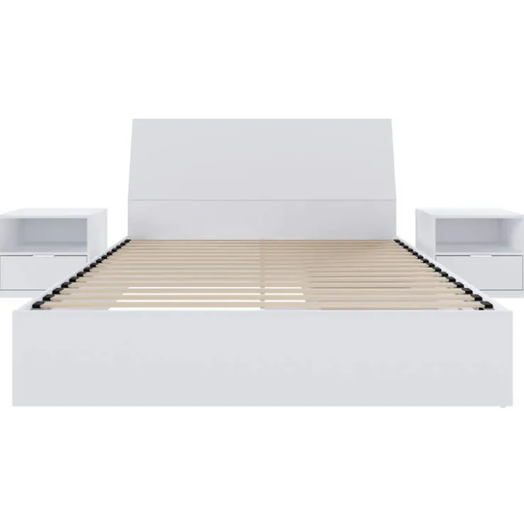Nexera Queen Storage Bedroom Set (60") - 4 pcs - White New