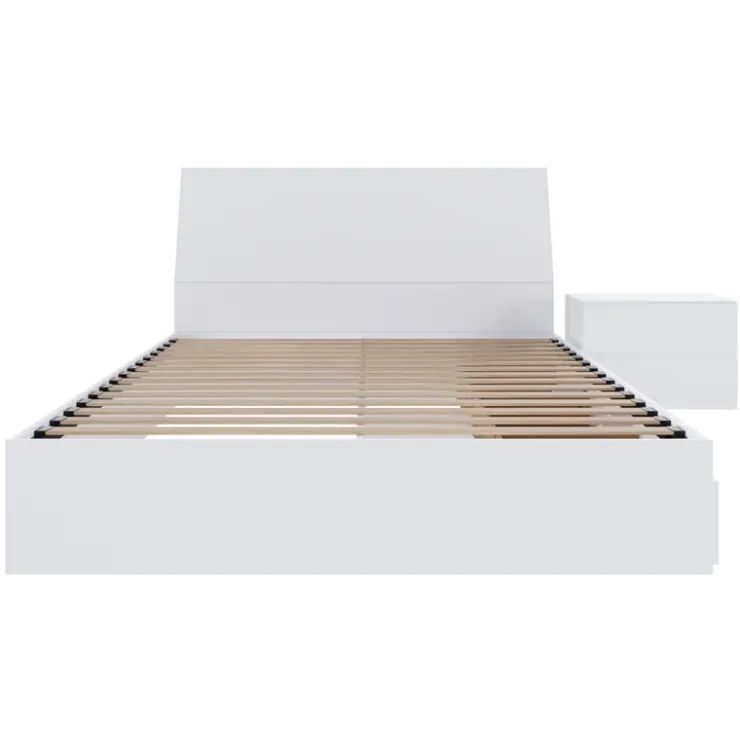 Nexera Queen Storage Bedroom Set (60") - 3 pcs - White New