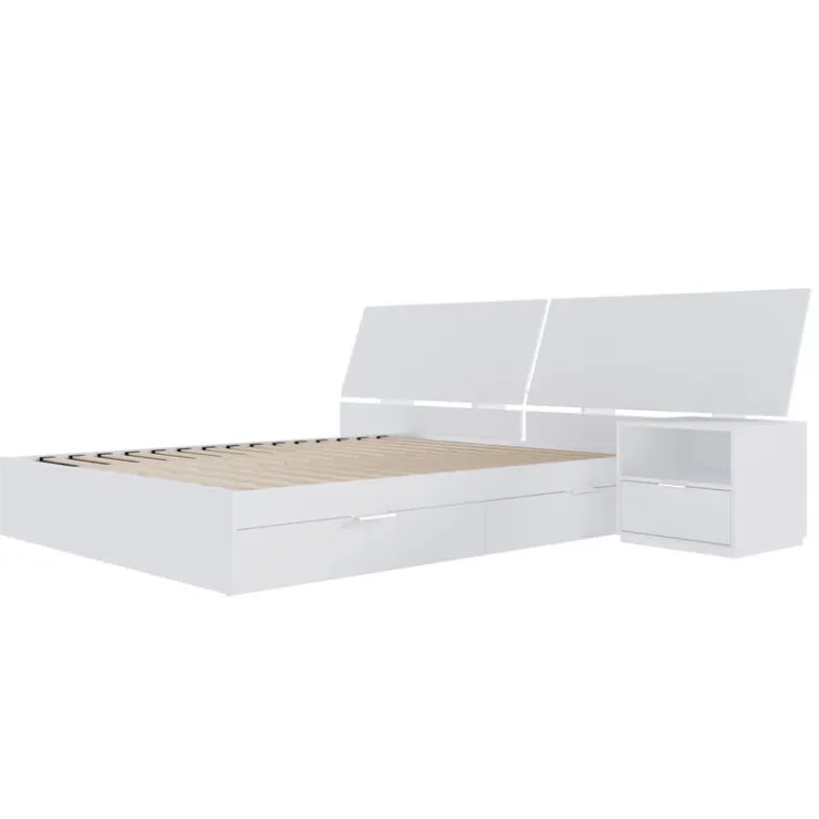 Nexera Queen Storage Bedroom Set (60") - 3 pcs - White Sale