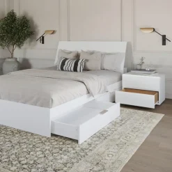 Nexera Queen Storage Bedroom Set (60") - 3 pcs - White Best