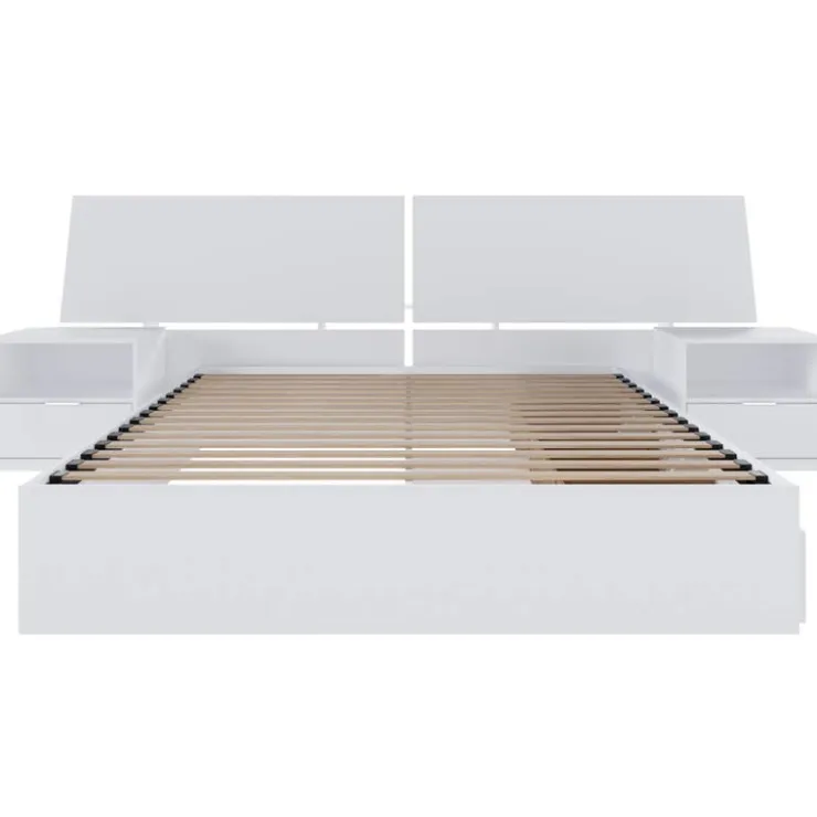 Nexera Queen Storage Bedroom Set (60") - 4 pcs - White New