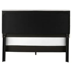 Monarch Queen Upholstered Bed with Headboard (60") - Beige New