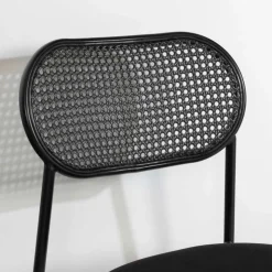 Meubles South Shore Rattan Dining Chair - Set Of 2 - South Shore Black New