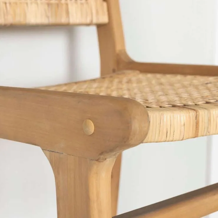 Meubles South Shore Rattan Stool - South Shore Natural Online