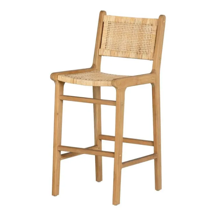 Meubles South Shore Rattan Stool - South Shore Natural Online