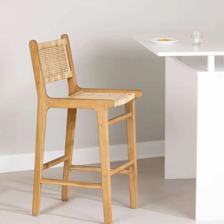 Meubles South Shore Rattan Stool - South Shore Natural Online