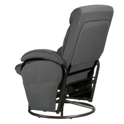 Reclining Ball-Bearing Swivel Glider with Ottoman Grey Best