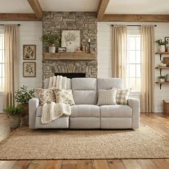 Reclining Sofa Beige Hot