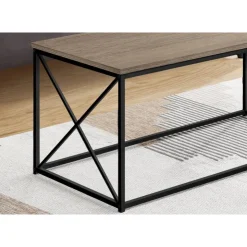 Monarch Rectangular Coffee Table - Dark Taupe Best