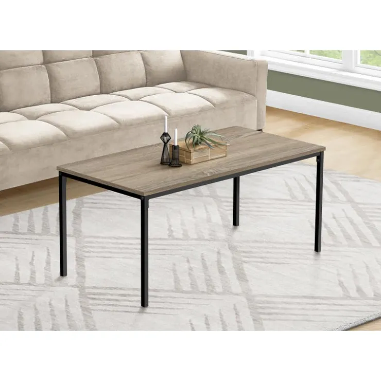 Monarch Rectangular Coffee Table - Dark Taupe Outlet