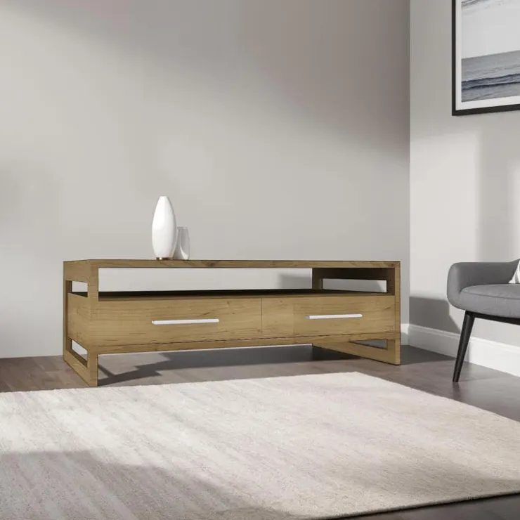 MEQ Rectangular Coffee Table with Storage SESAME Clearance