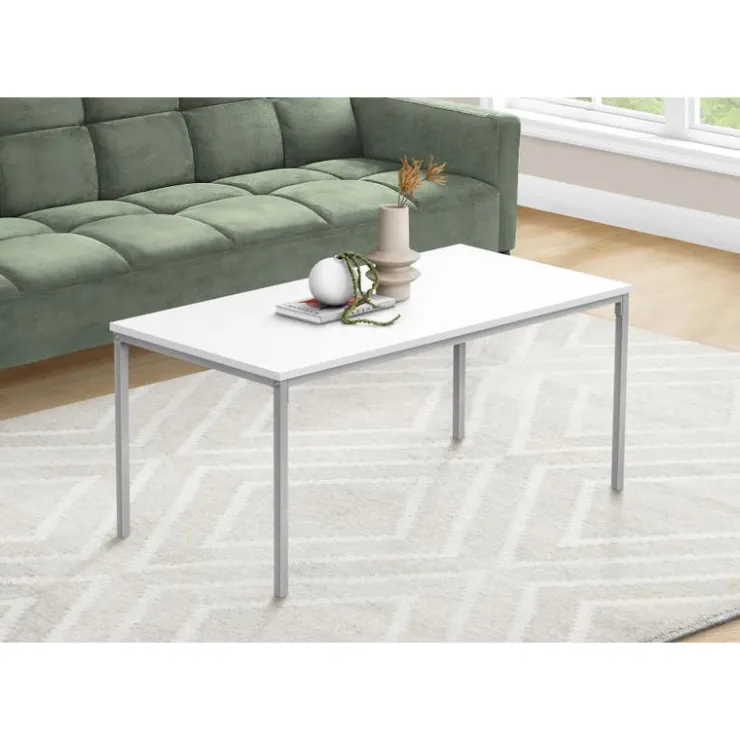 Monarch Rectangular Coffee Table - White Online