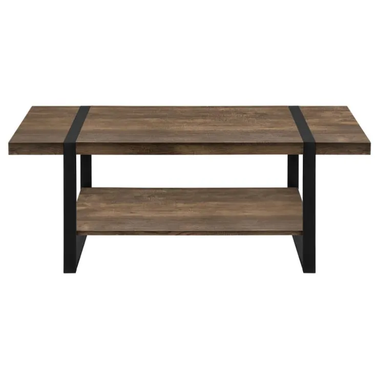 Monarch Rectangular Coffee Table - Brown Online